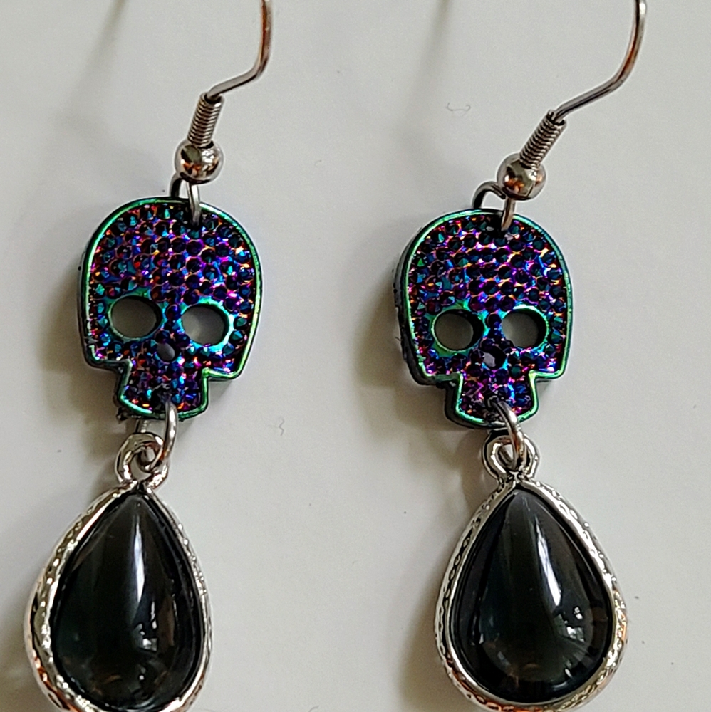 Halloween Earrings Skull Ghost Gothic